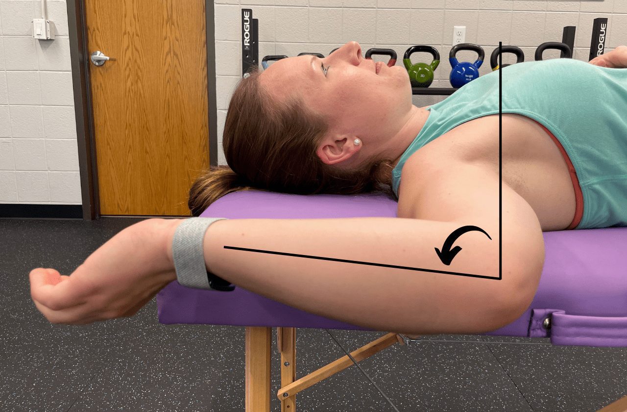 prone shoulder extension